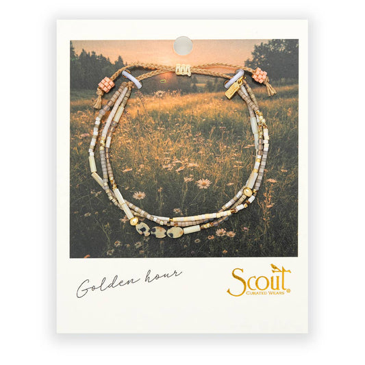 Mixed Media Bracelet - Joy/Dalmatian Jasper/Gold