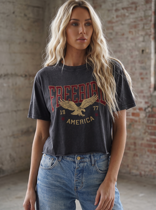 Free Bird Crop Tee
