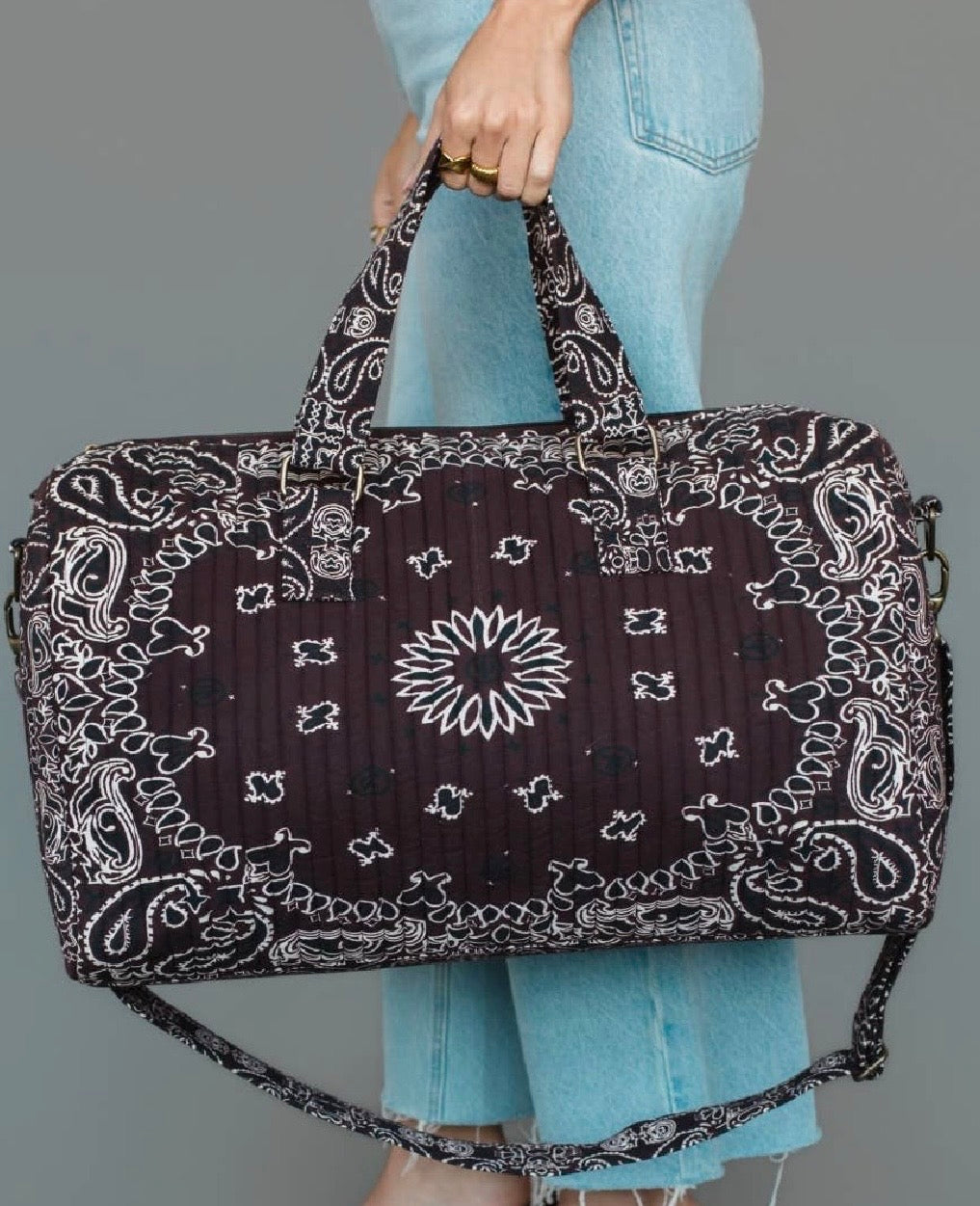 Brown Bandana Duffel