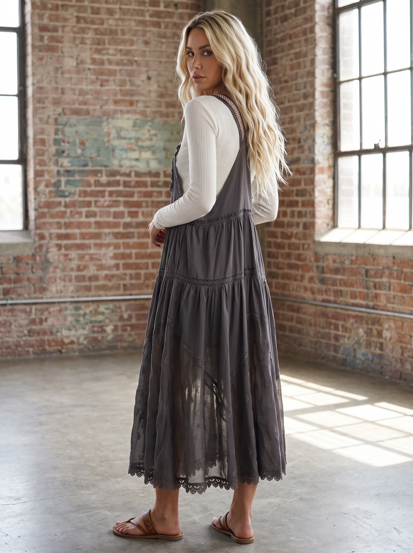 PREORDER - Bluivy Lace Overall Dress