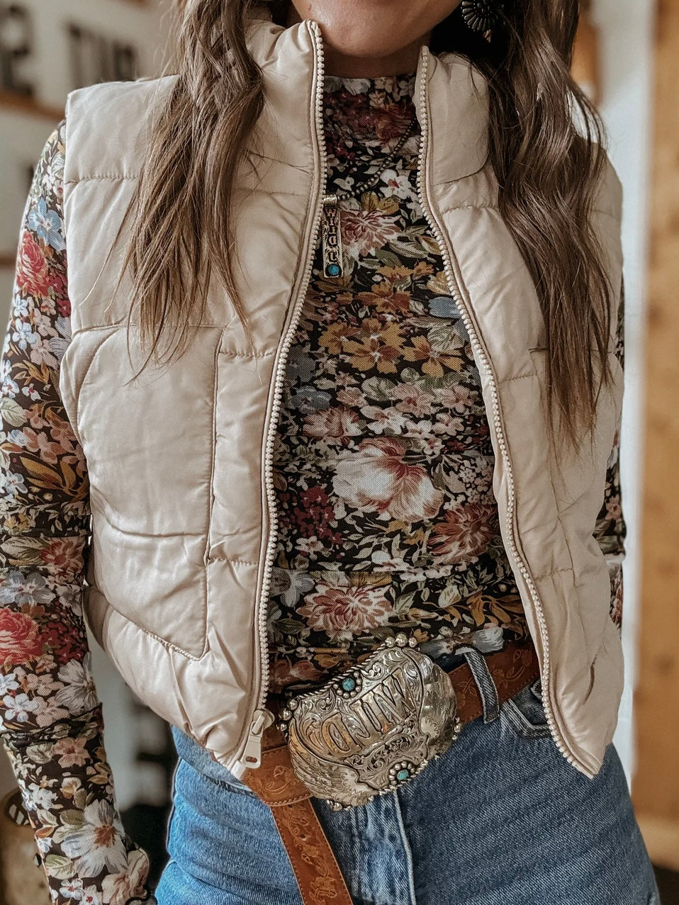 Puffer Vest With Pockets