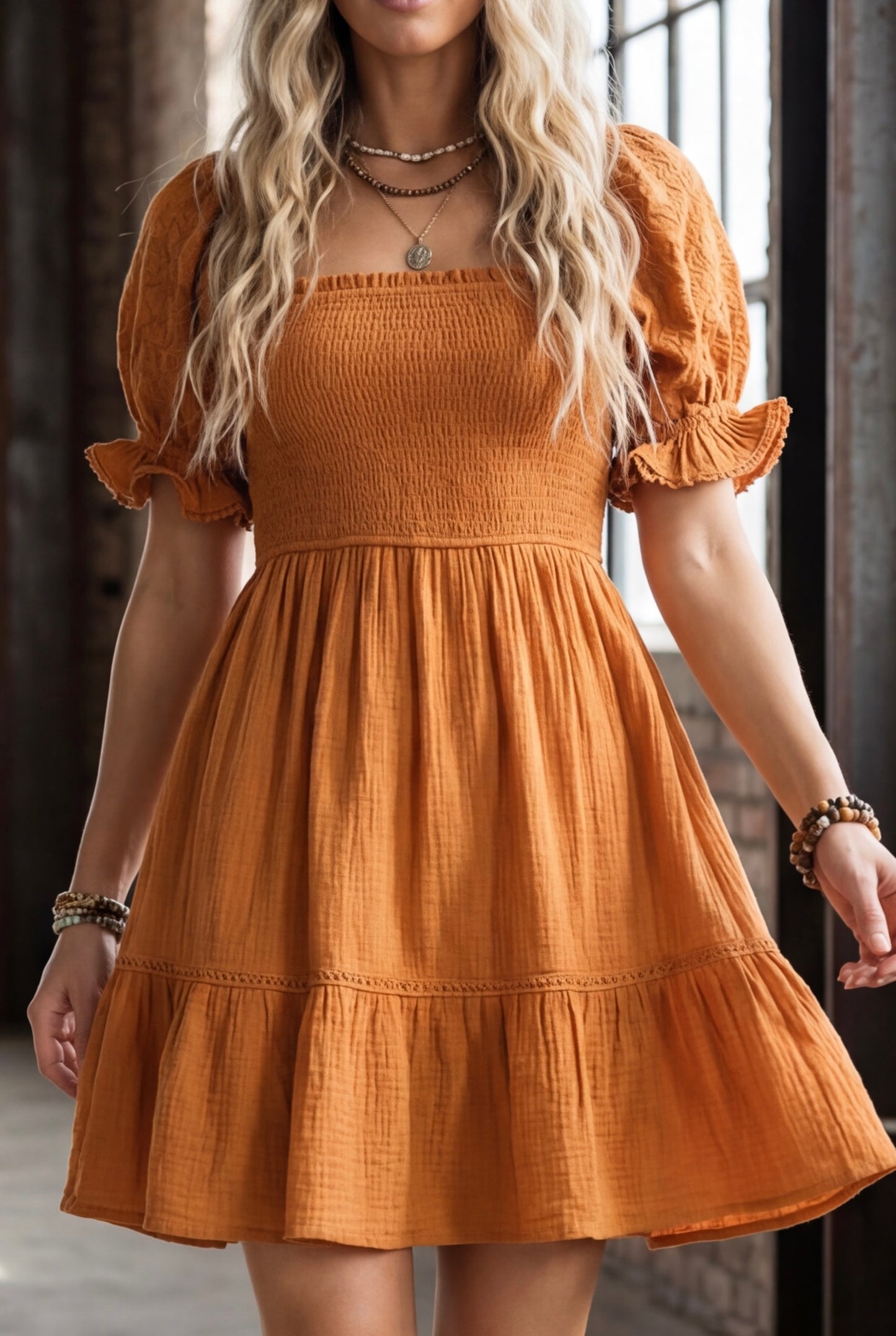 UMGEE Puff Sleeve Dress