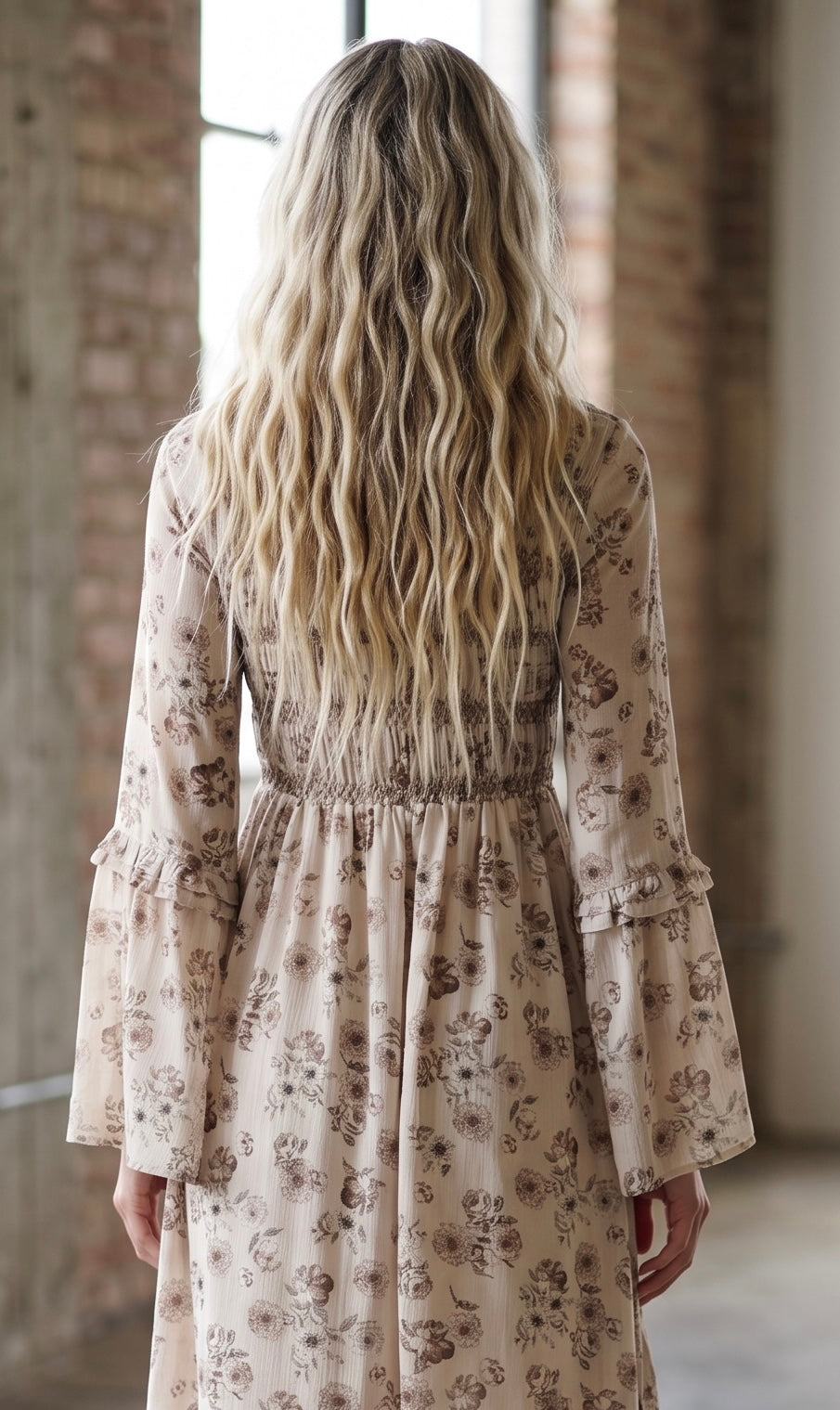 Promesa Floral Smocked Midi Dress