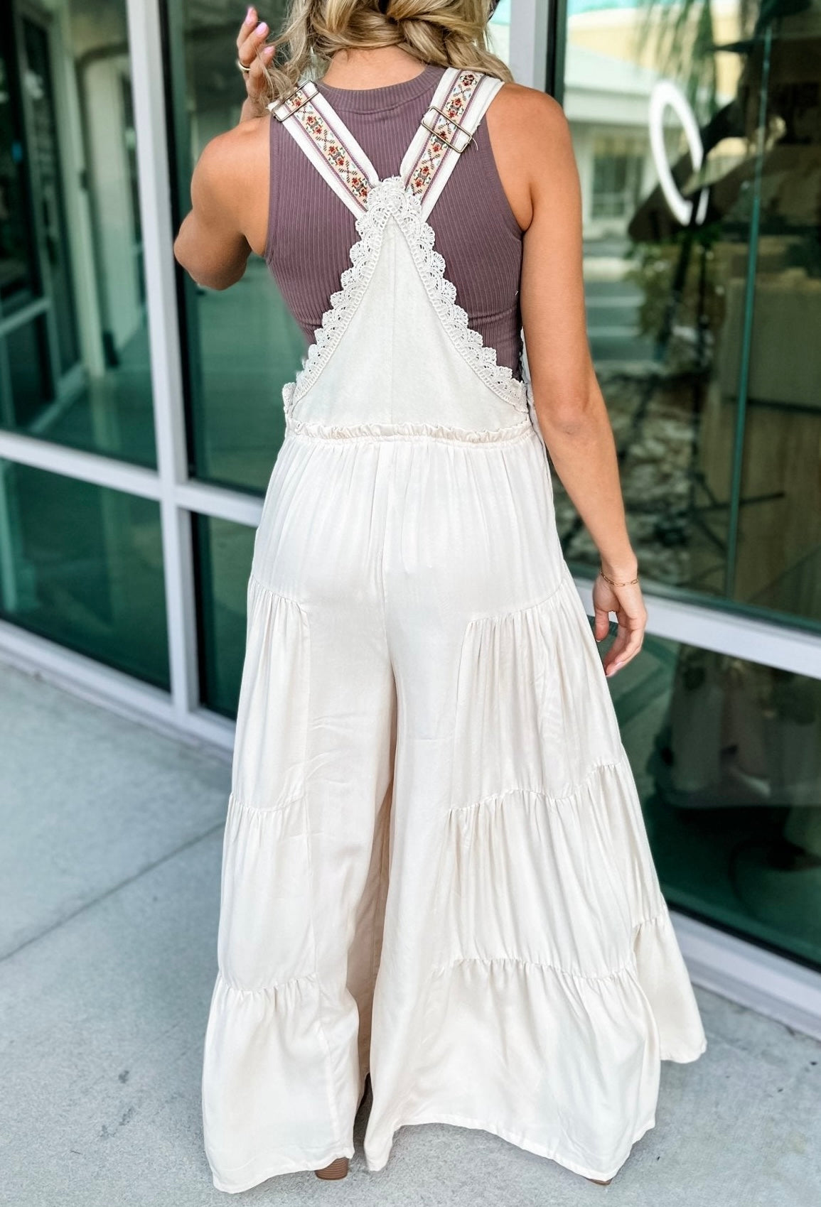 PREORDER - Eesome Lace Trim Jumpsuit