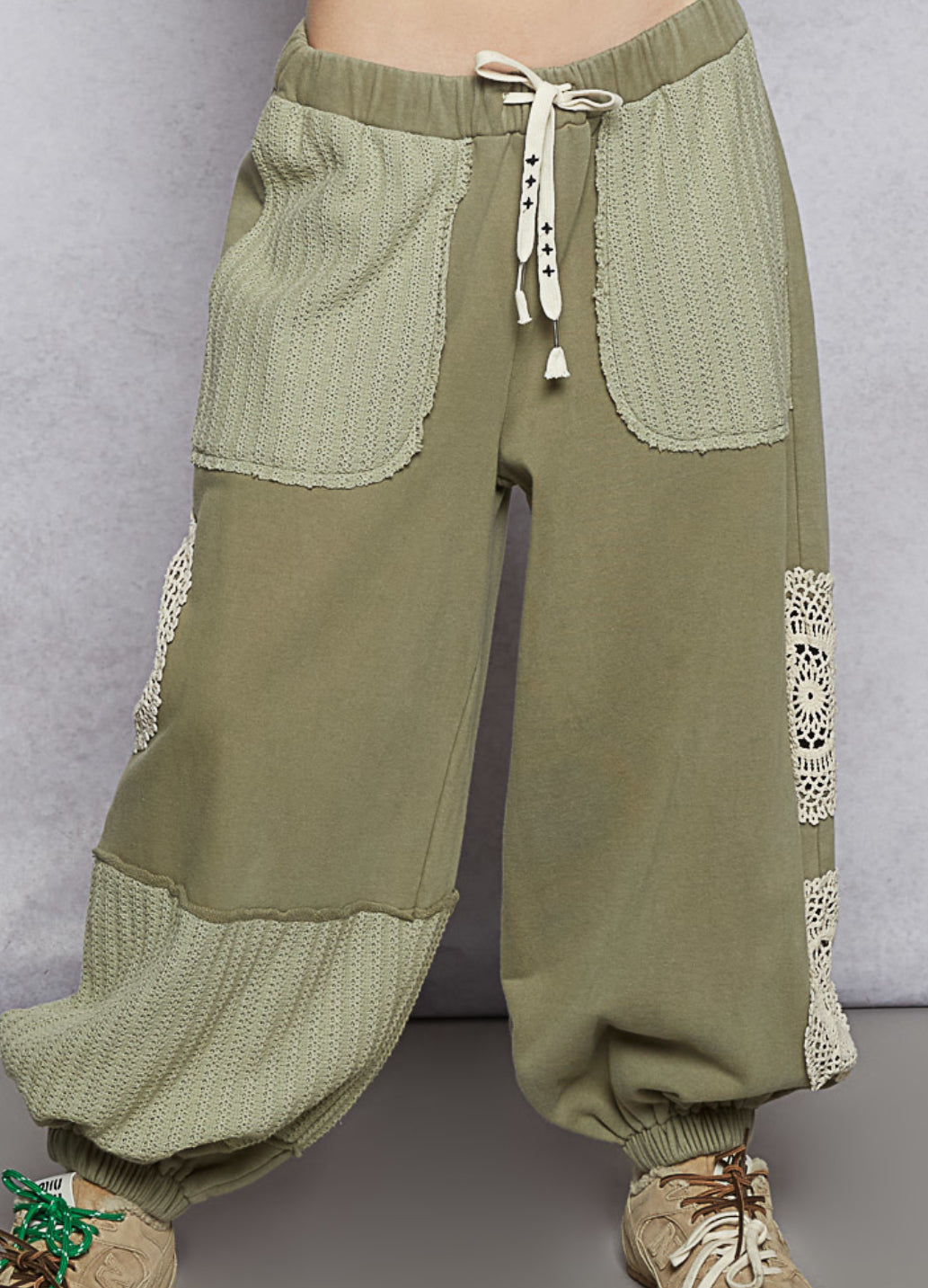 POL Doily Crochet Jogger