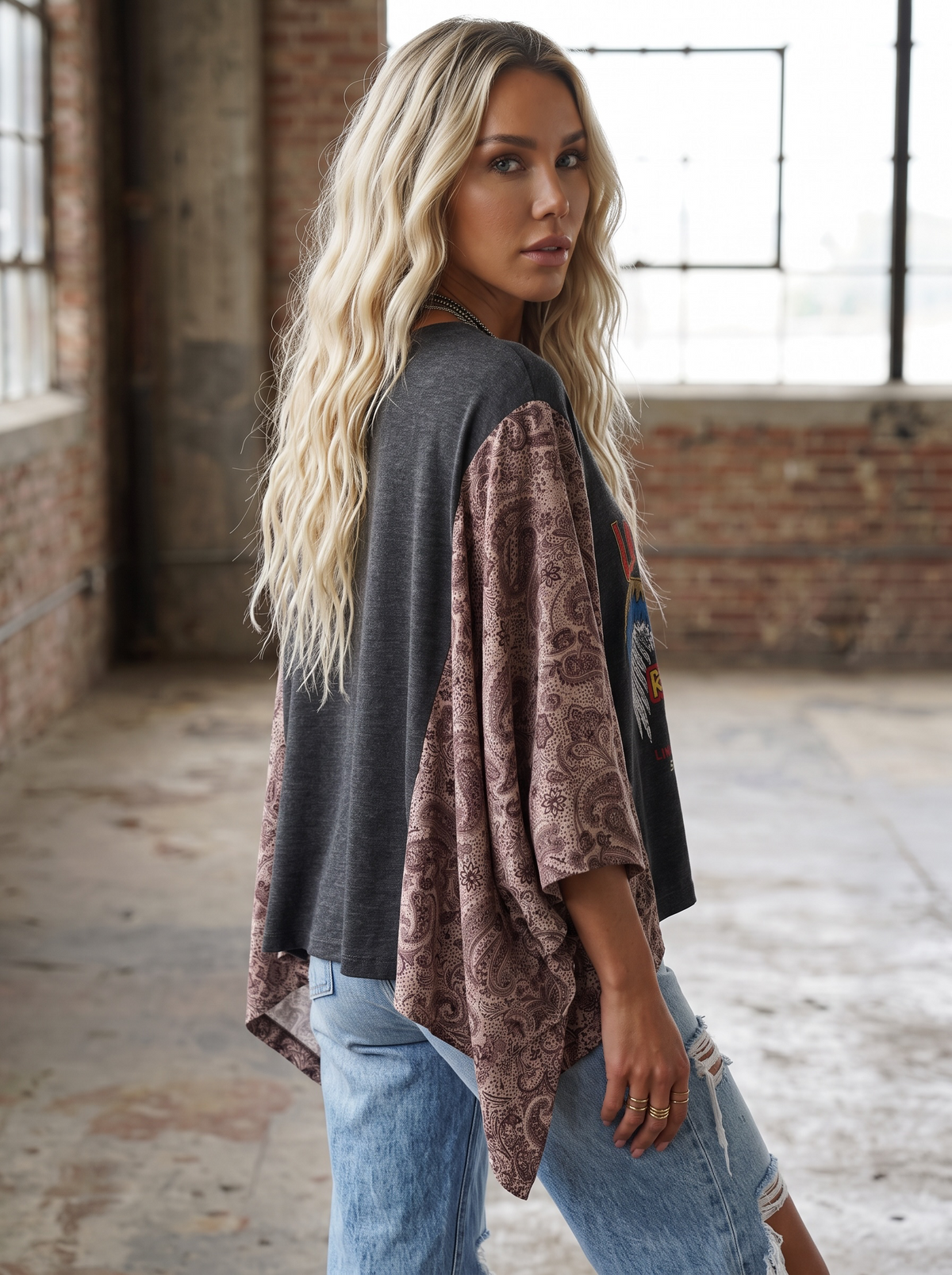 PREORDER - Kimono Sleeve Graphic Tee