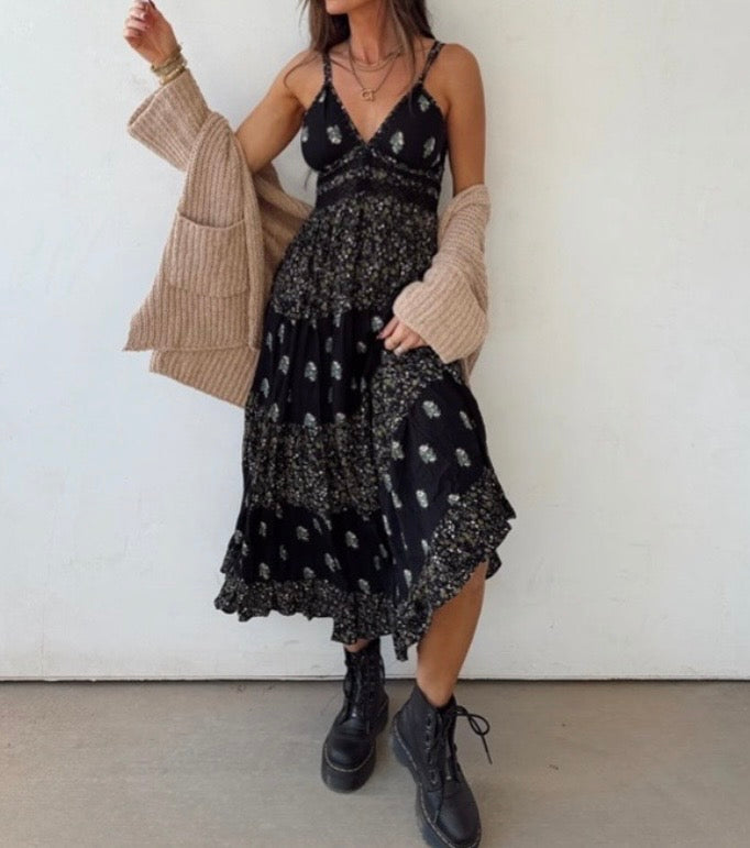Angie Floral Maxi Dress