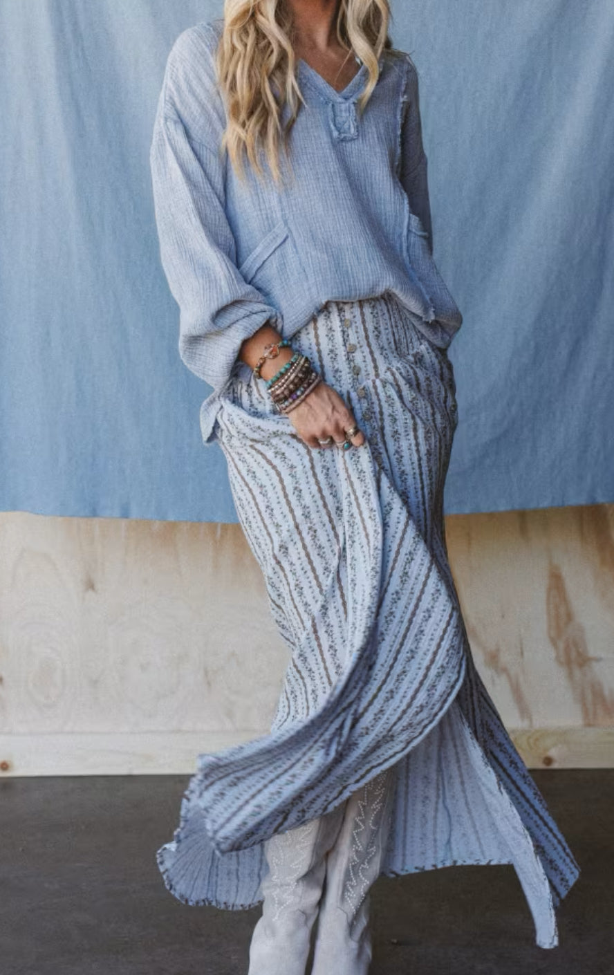 Very J Textured Cotton Top