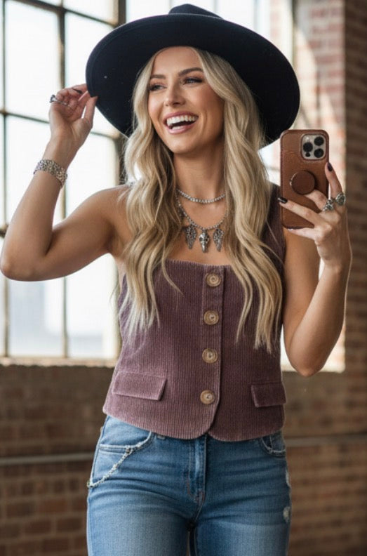 Corduroy Vest