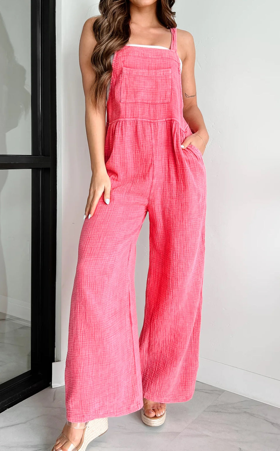 Very J Gauze Jumpsuit