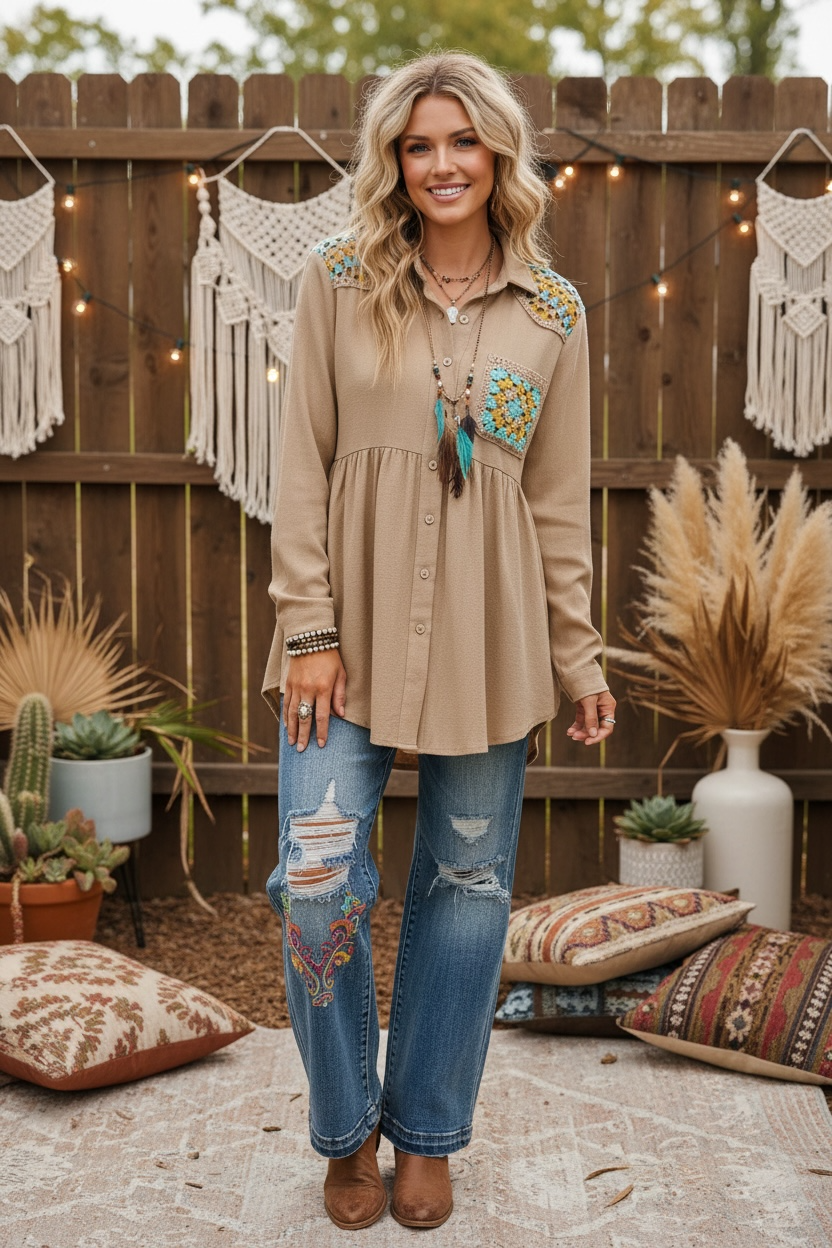 UMGEE Granny Tile Blouse