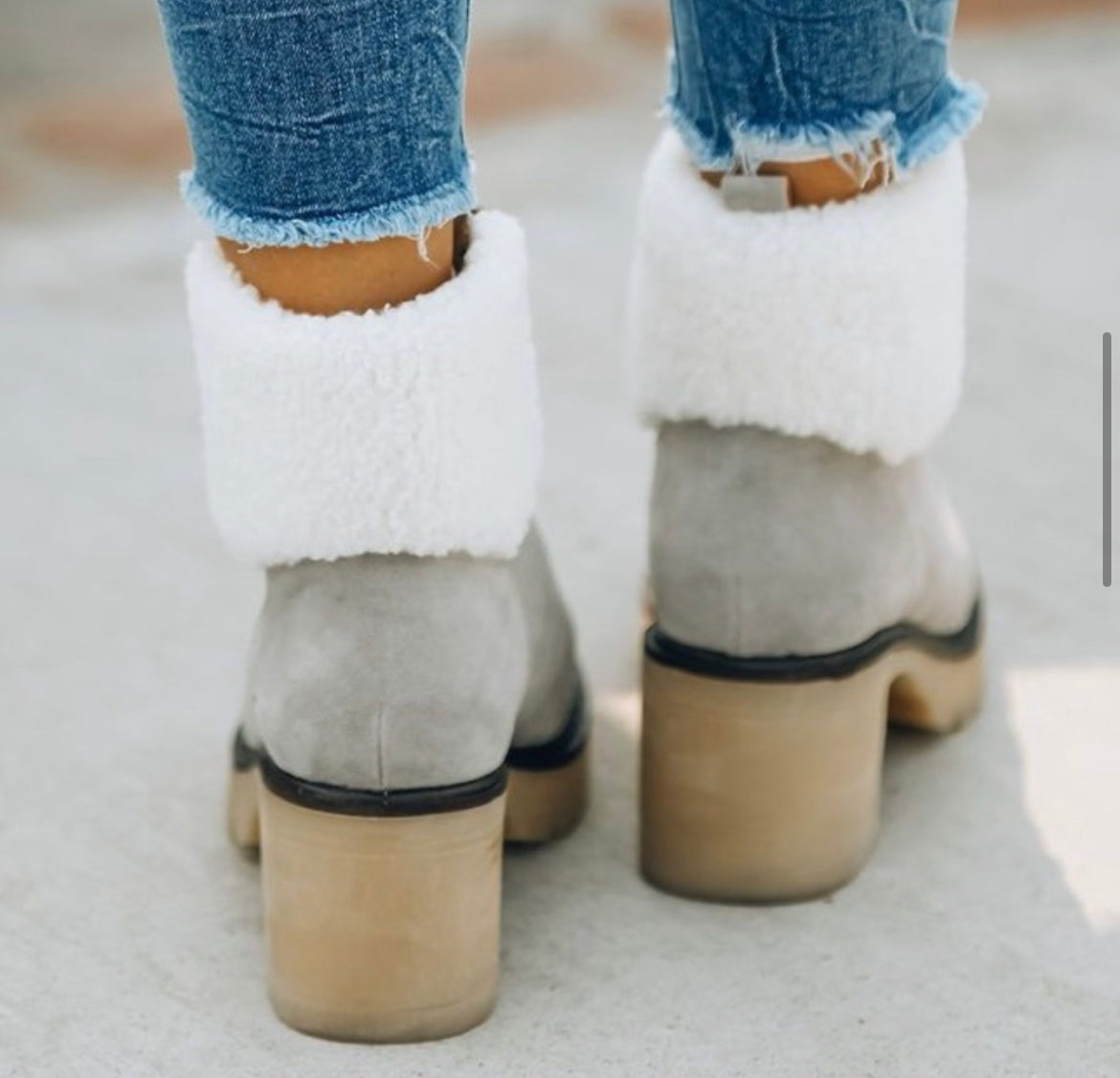 Oasis Society Lace Up Sherpa Boots