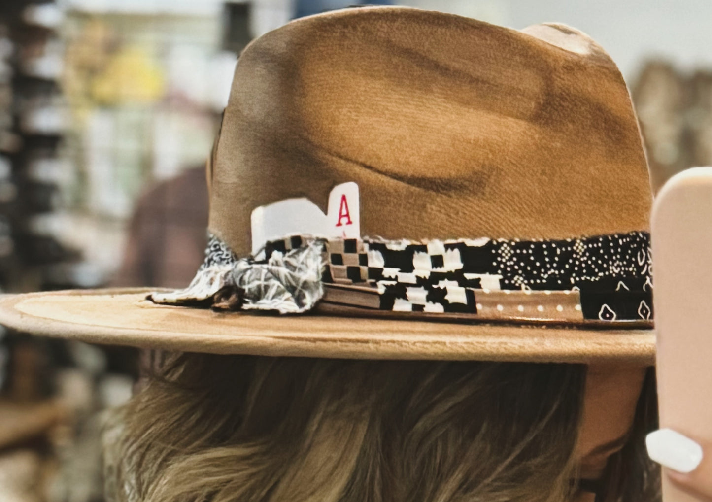 Distressed Wide Brimmed Hat