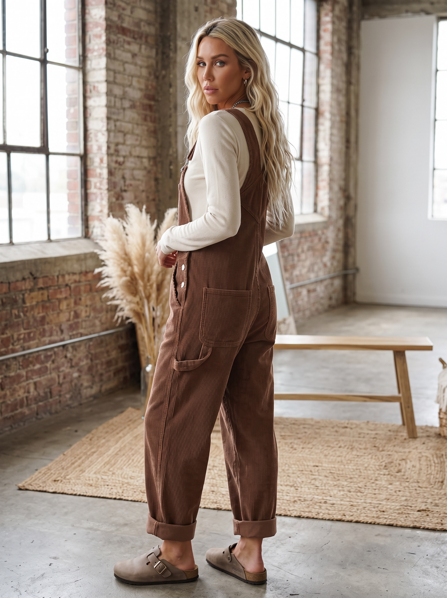 Corduroy Classic Fit Overalls