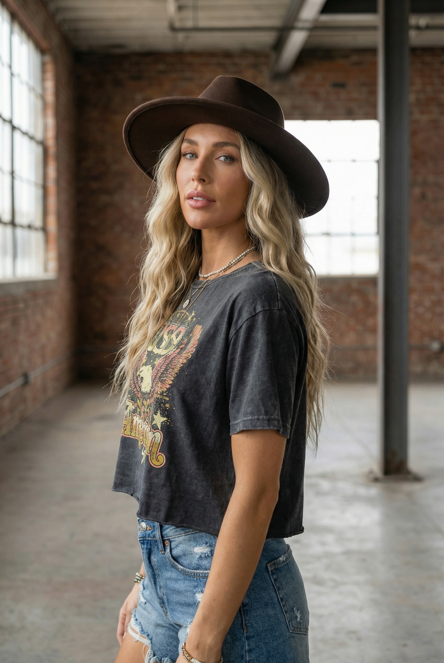 American Spirit Cropped Tee