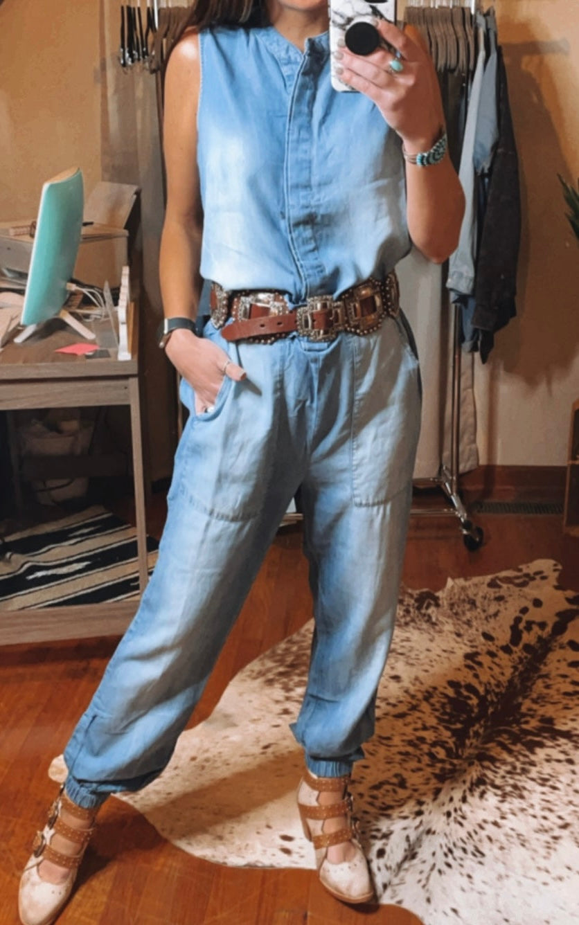 Chambray Jumpsuit