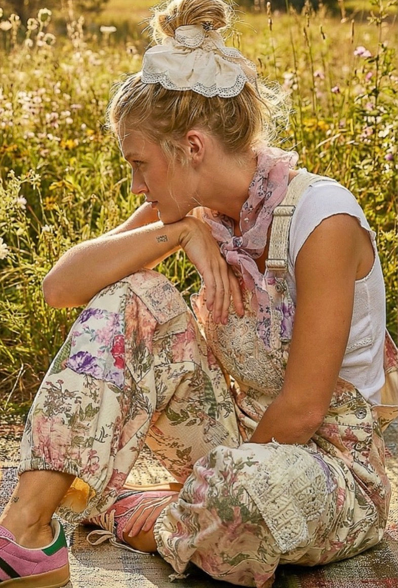 POL Floral Overalls