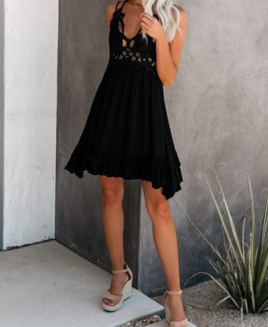 Lace Ruffle Dress