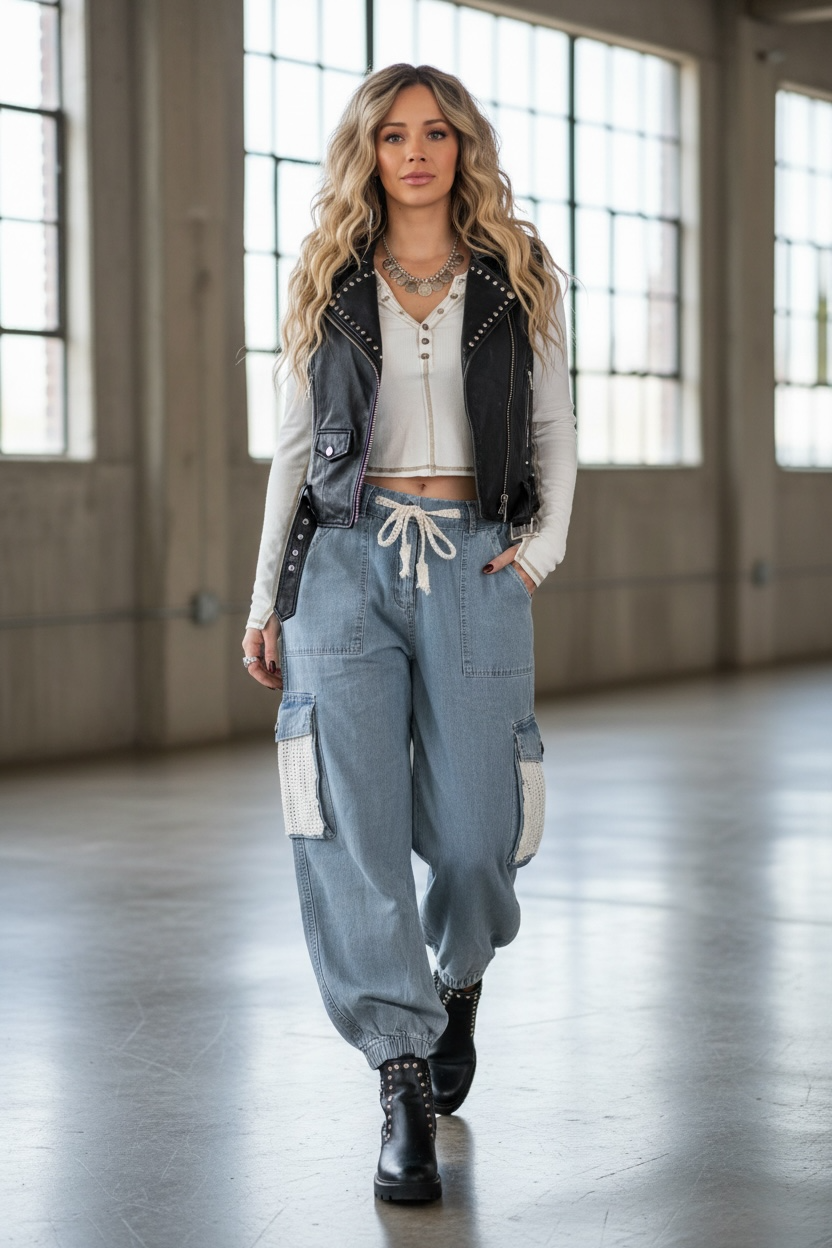 POL Denim Jogger