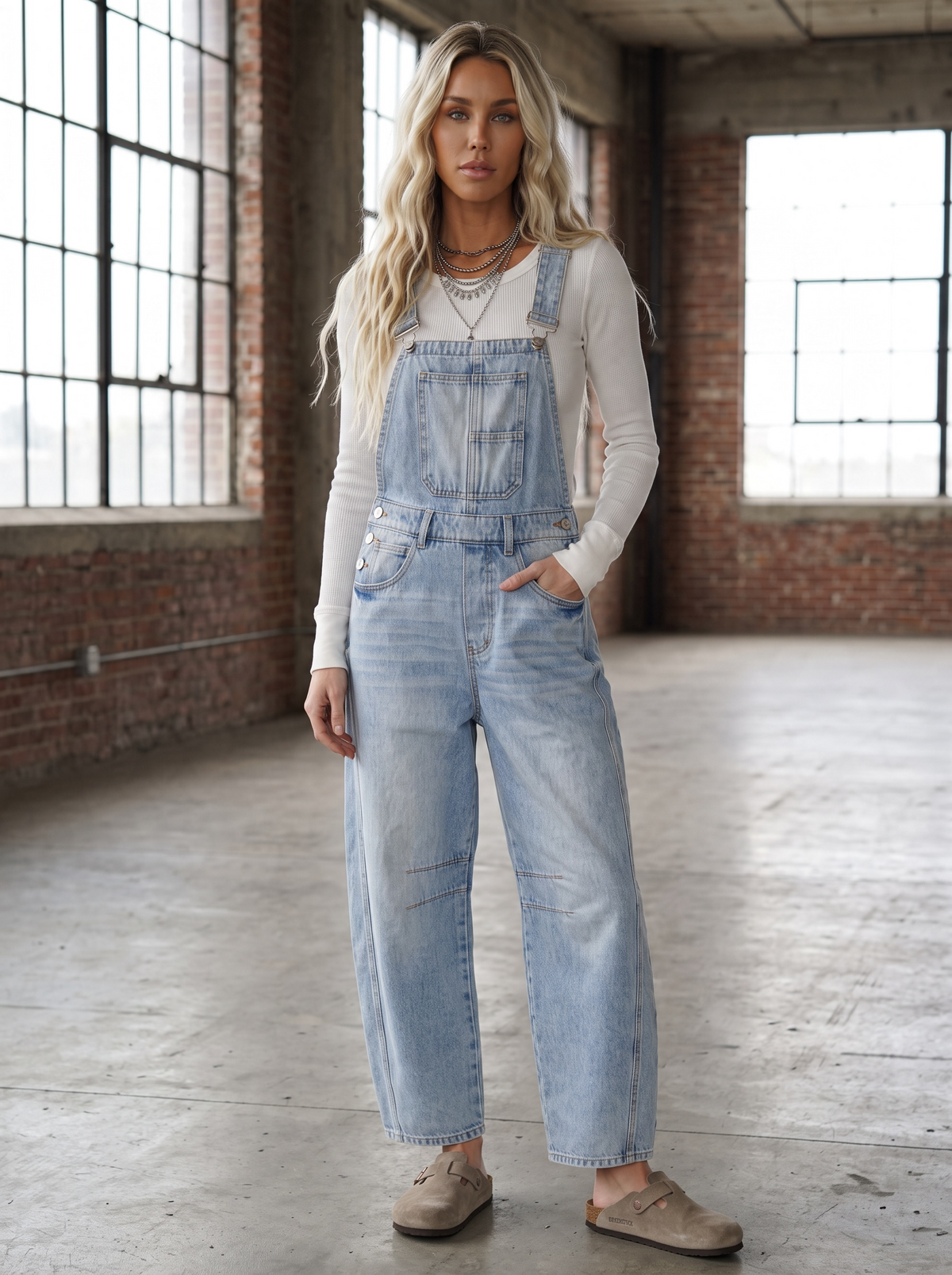 Bluivy Barrel Overalls