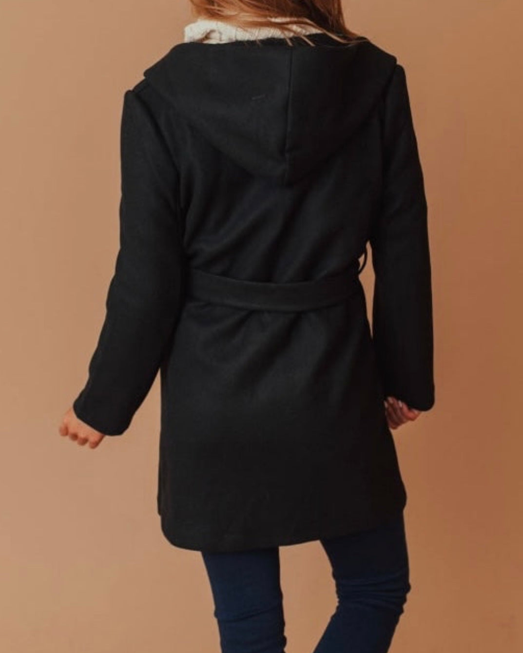 JQ Fleece Belted Hoodie Coat