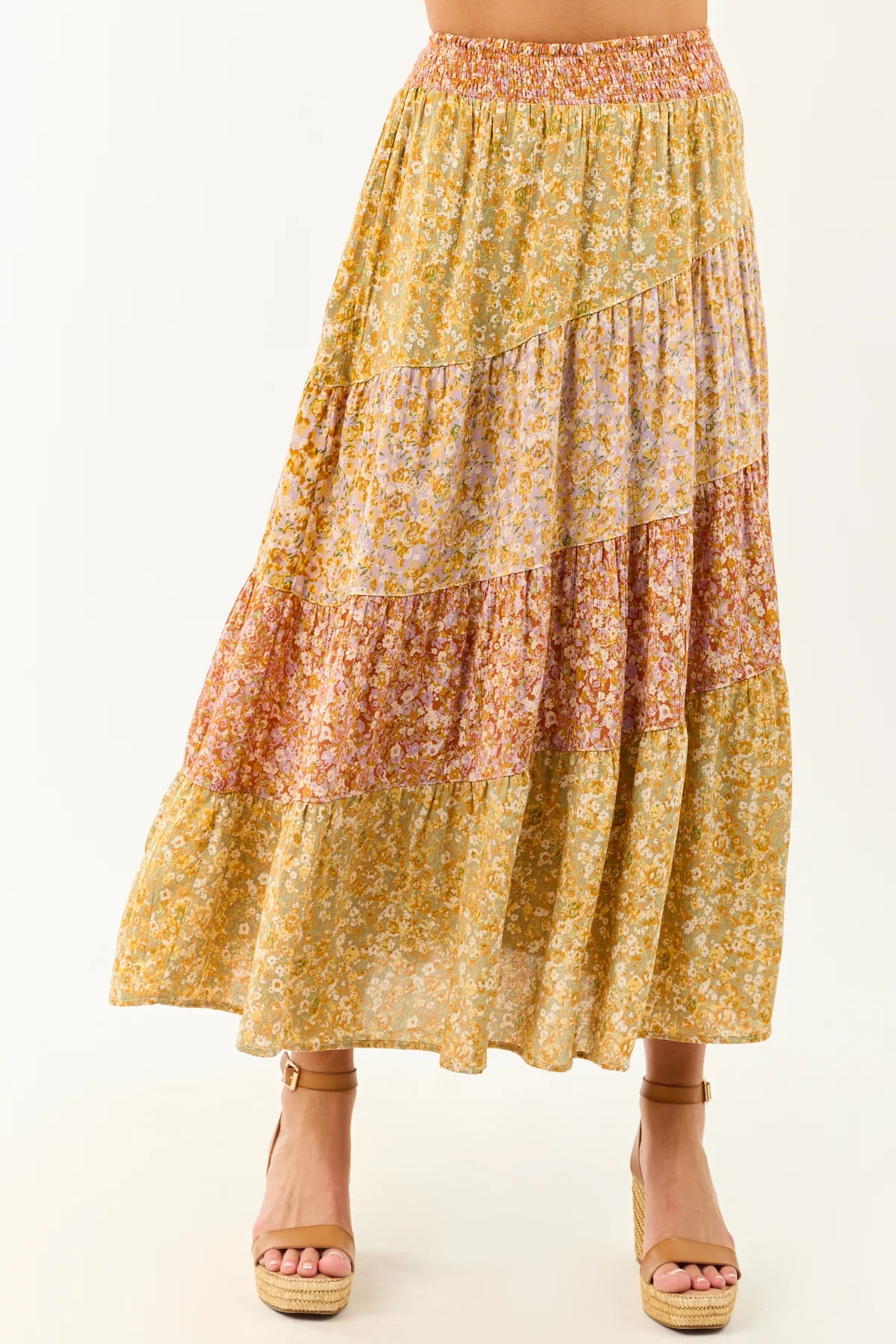 Angie Boho Maxi Skirt