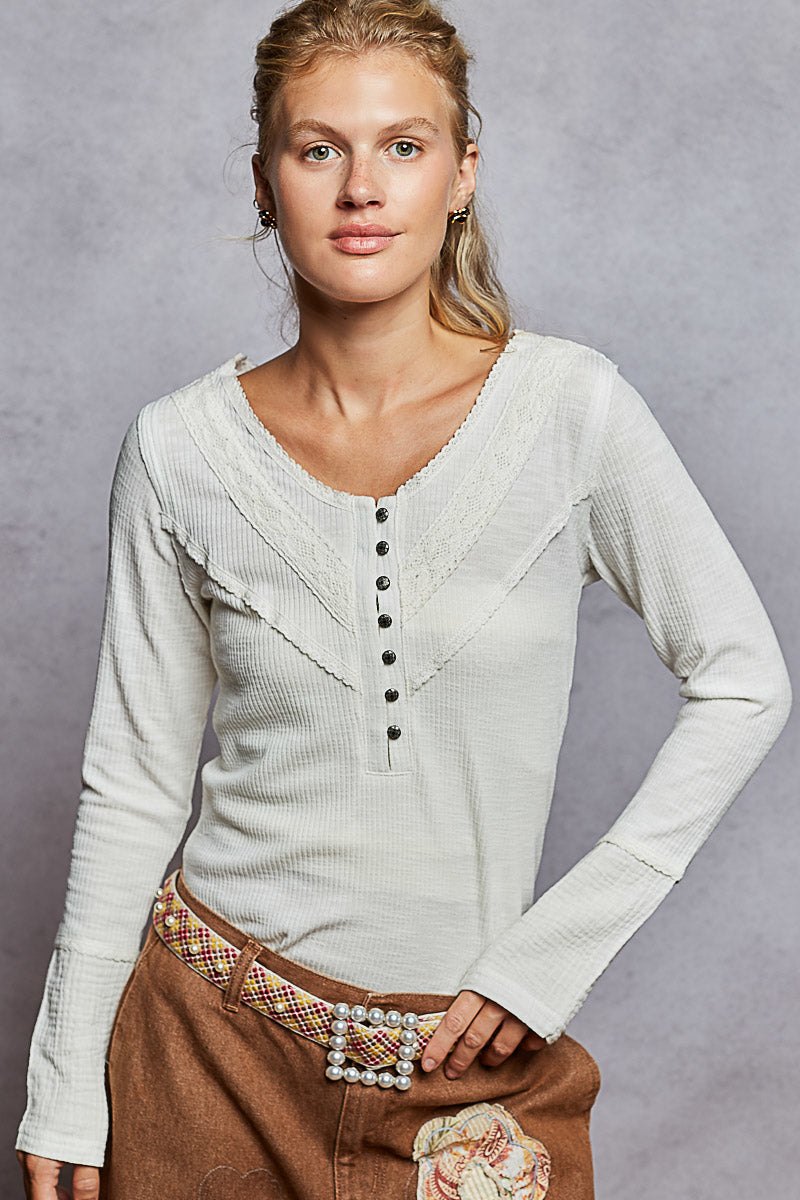 POL Crochet Henley