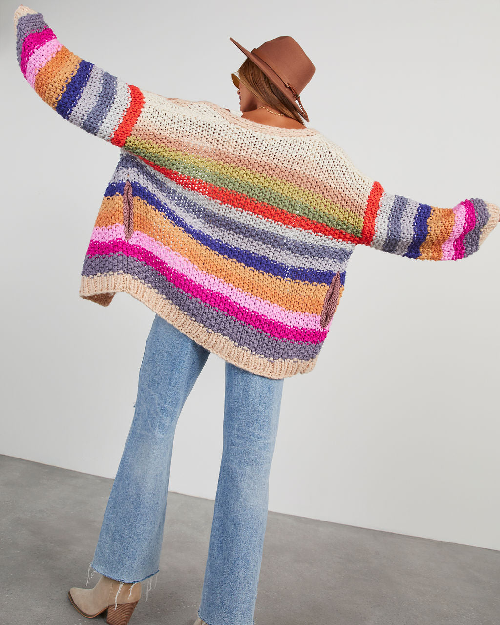 PREORDER - Listicle Rainbow Cardigan