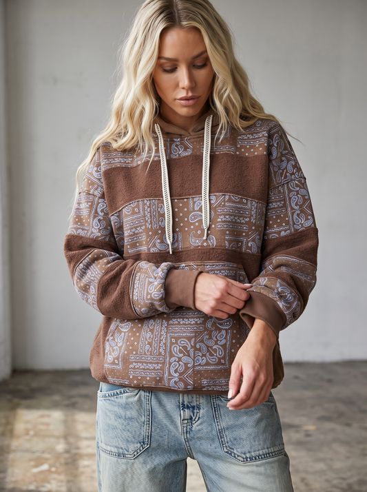 Easel Bandana Print Hoodie