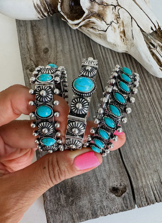 Western Concho Bracelet Set