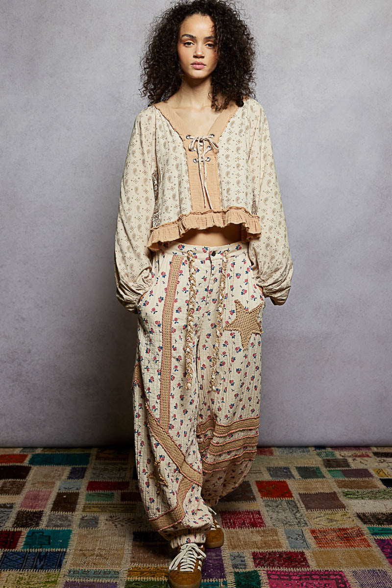 POL Paisley Boho Top