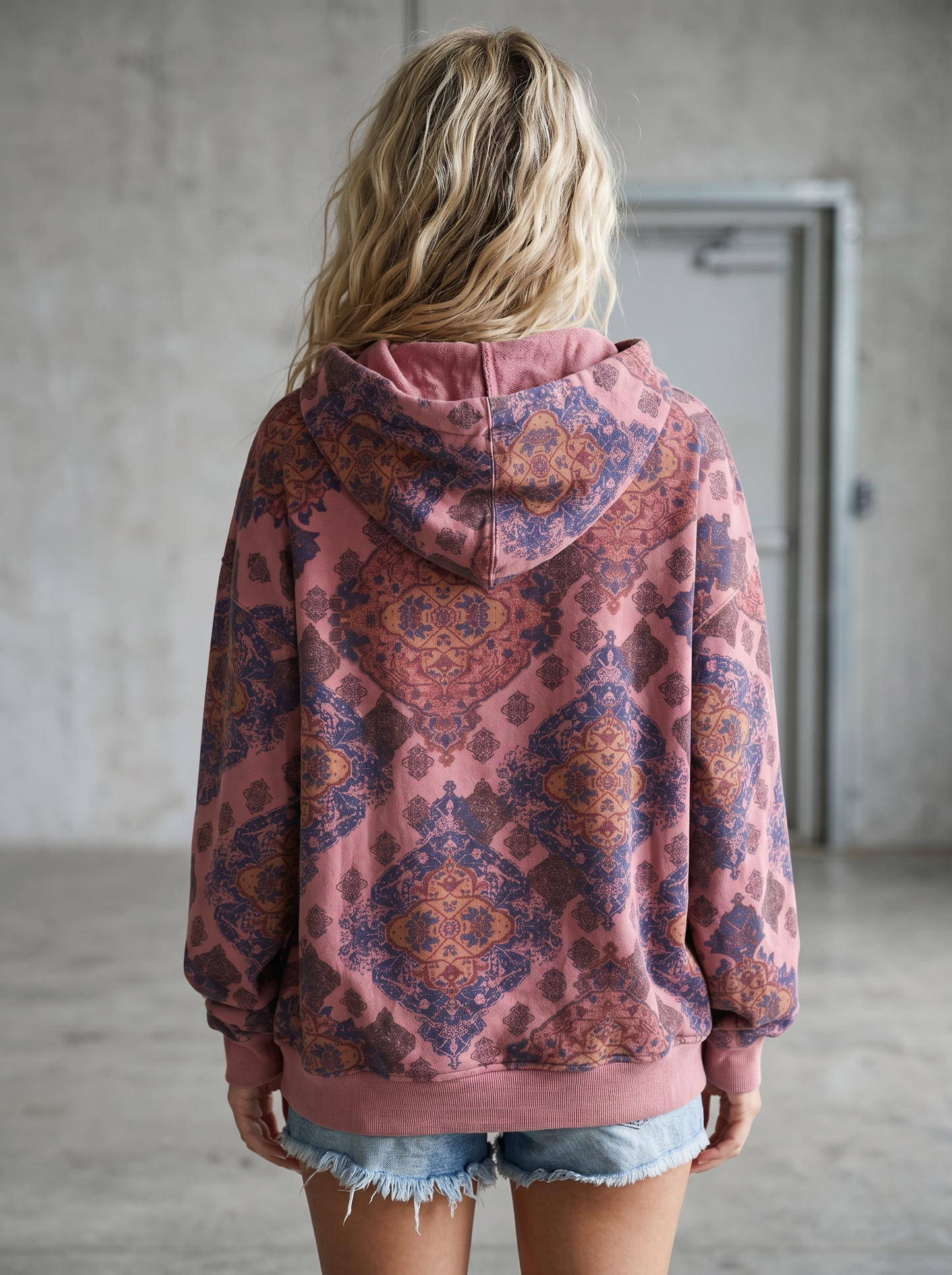Printed Fleece Hoodie