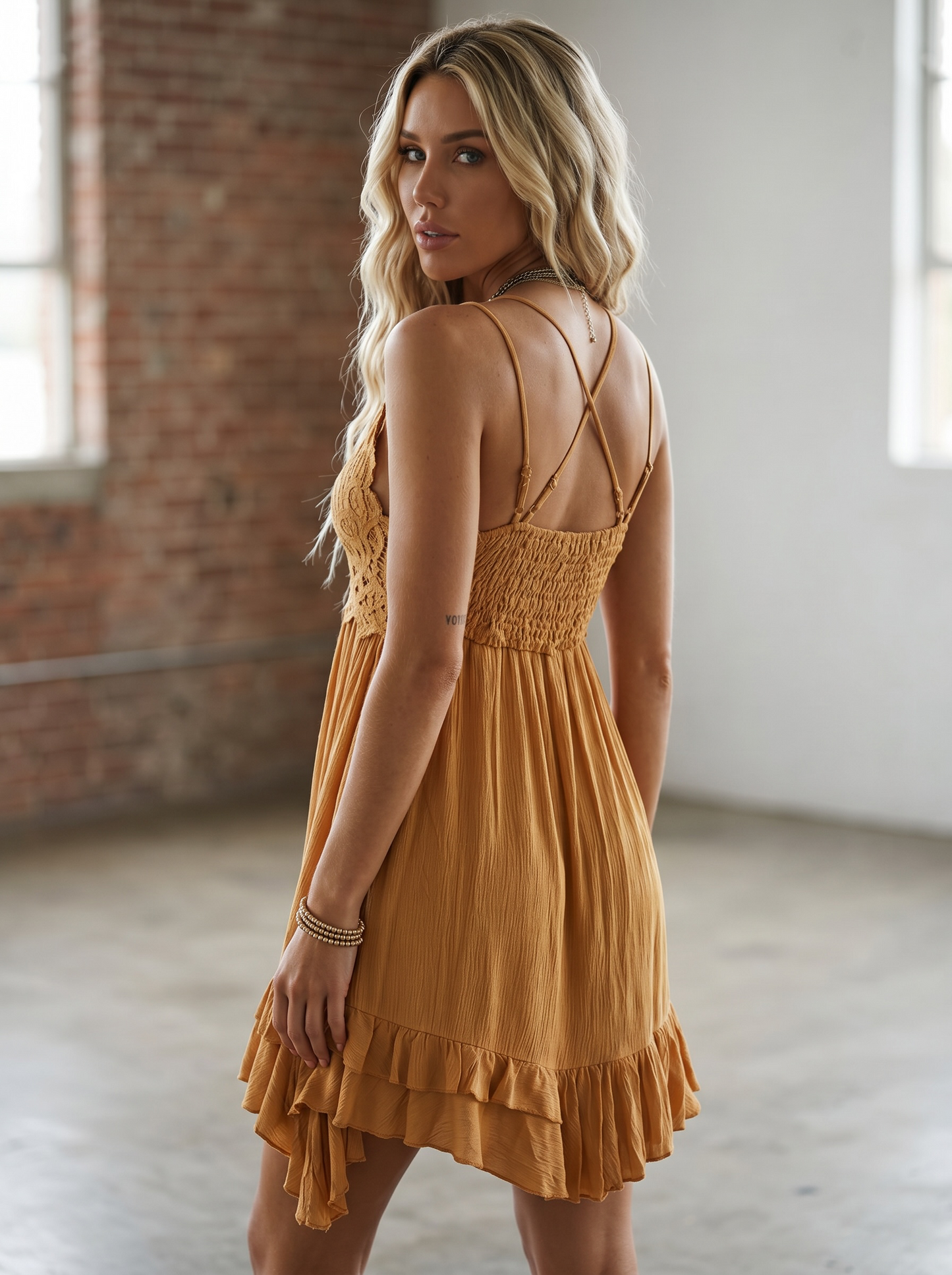 La Miel Crochet Bralette Dress