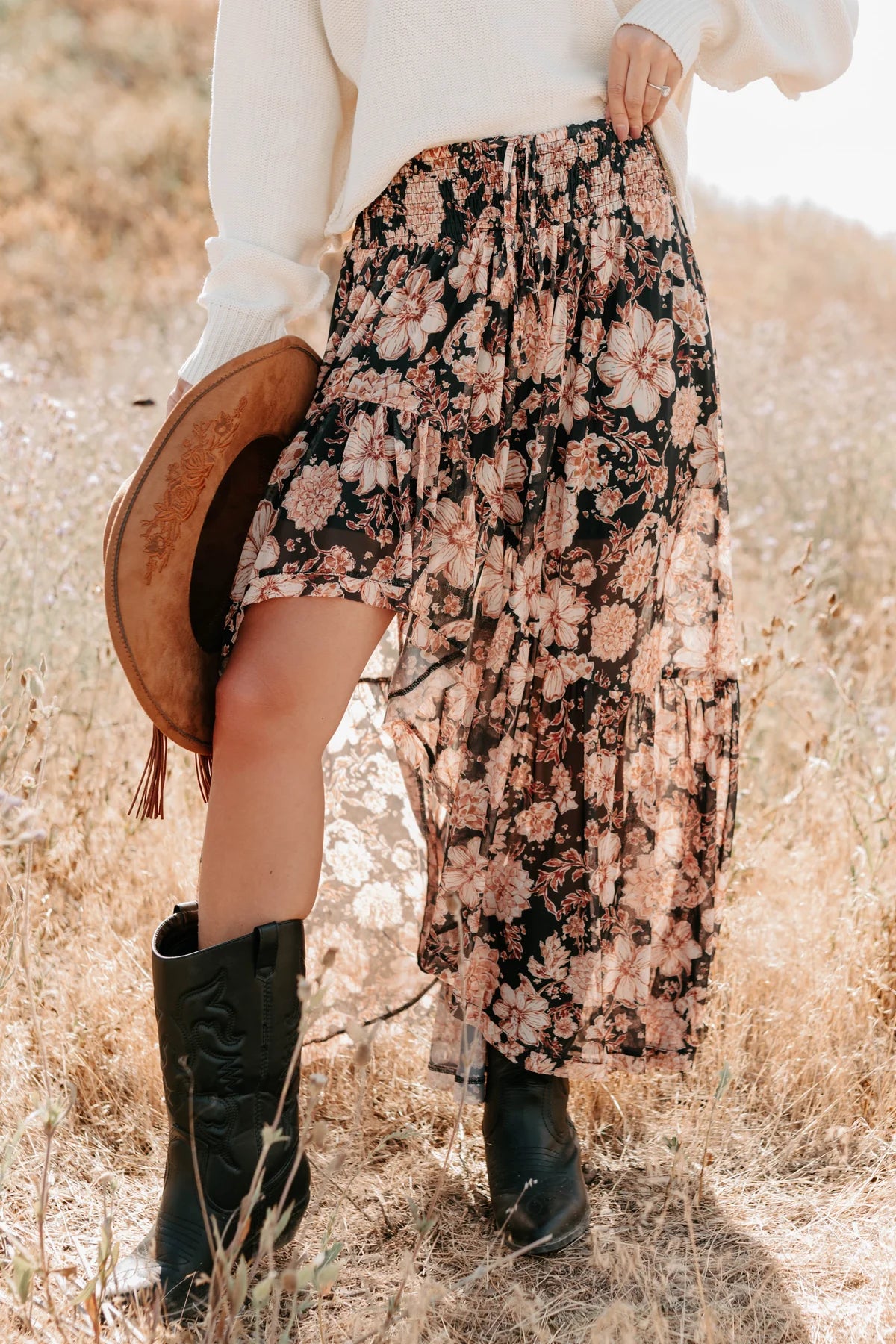 Promesa Flora Asymmetrical Skirt