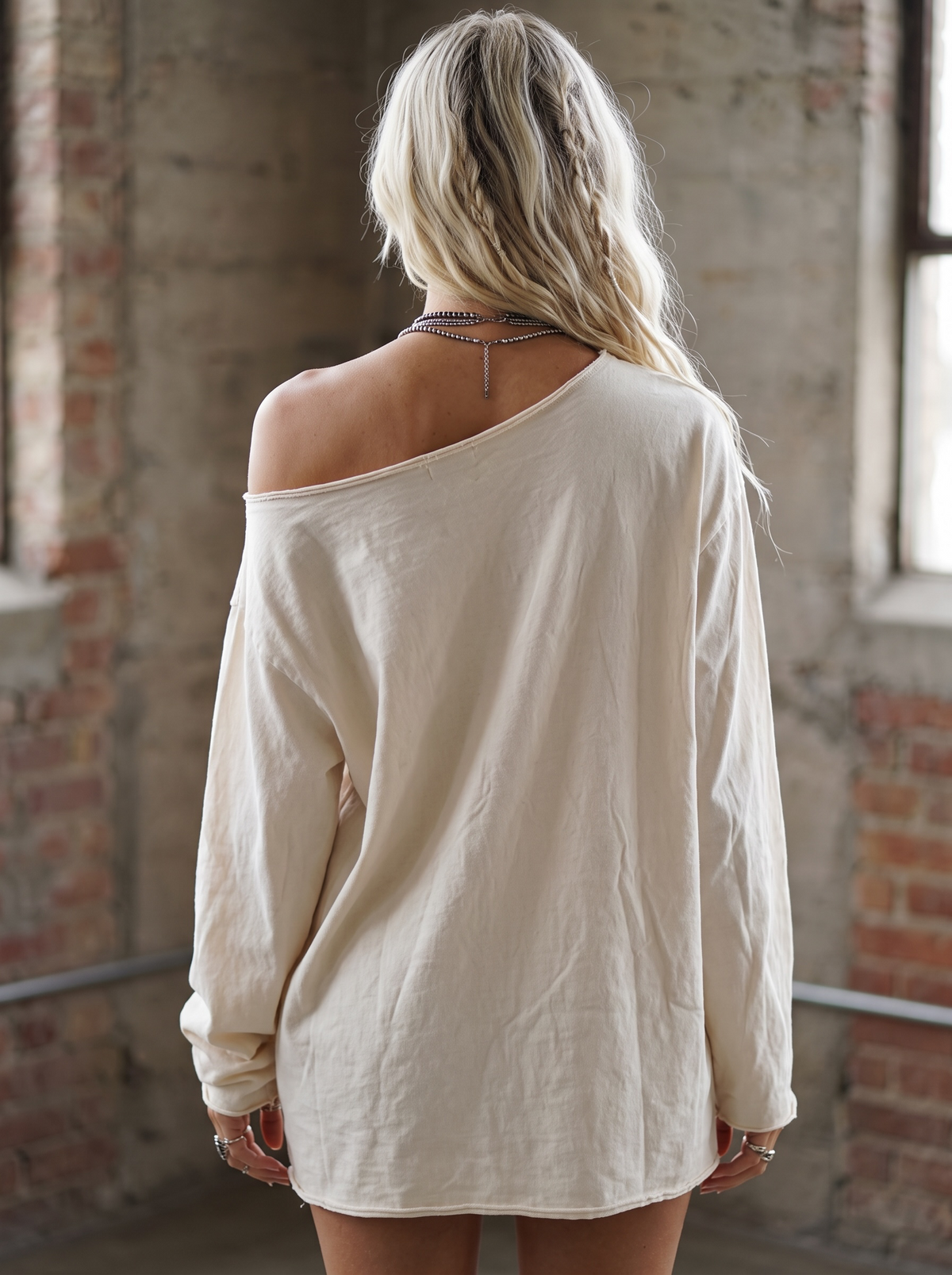 PREORDER- Free Bird Oversized Distressed Top