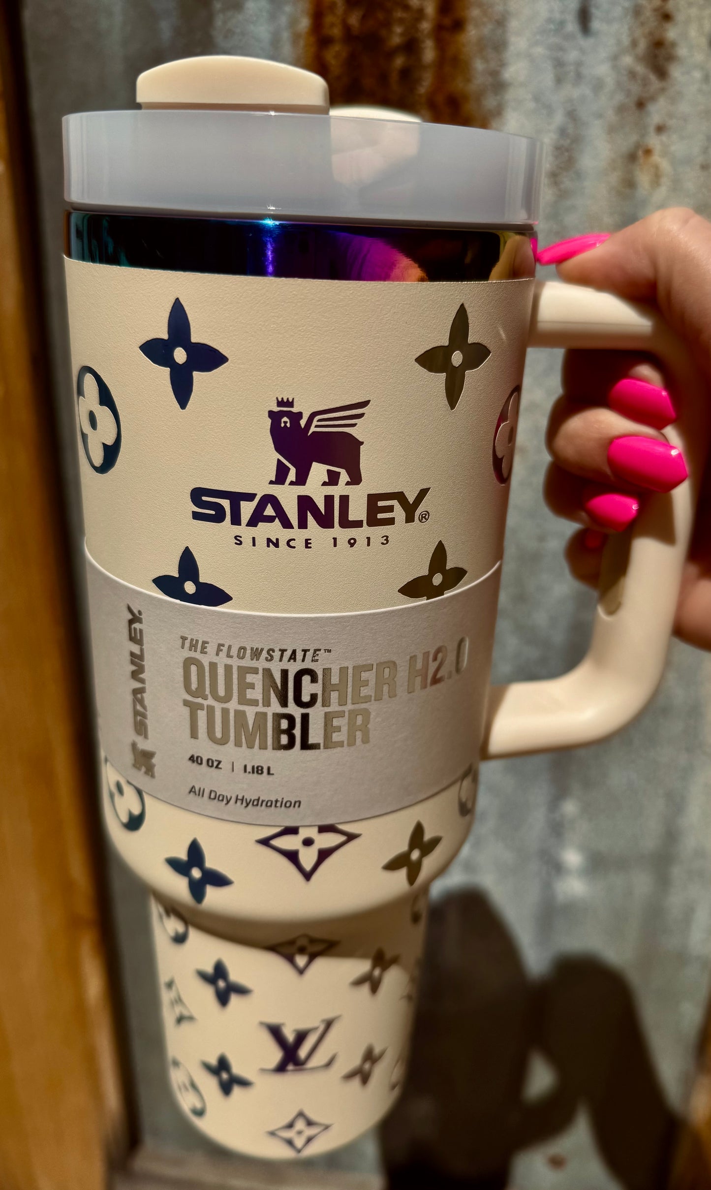 LV Dupe Stanley Tumbler