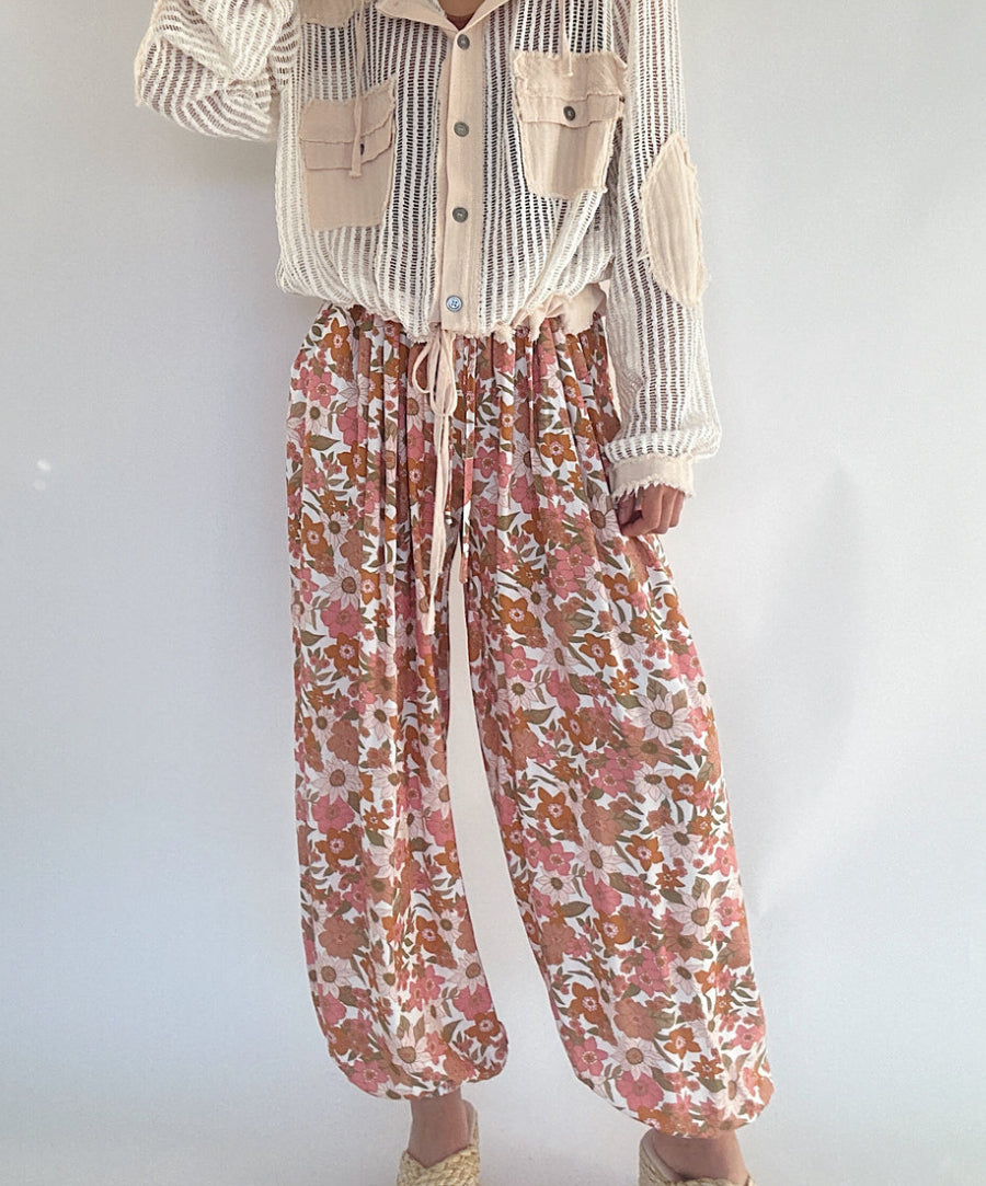POL Floral Harem Pants