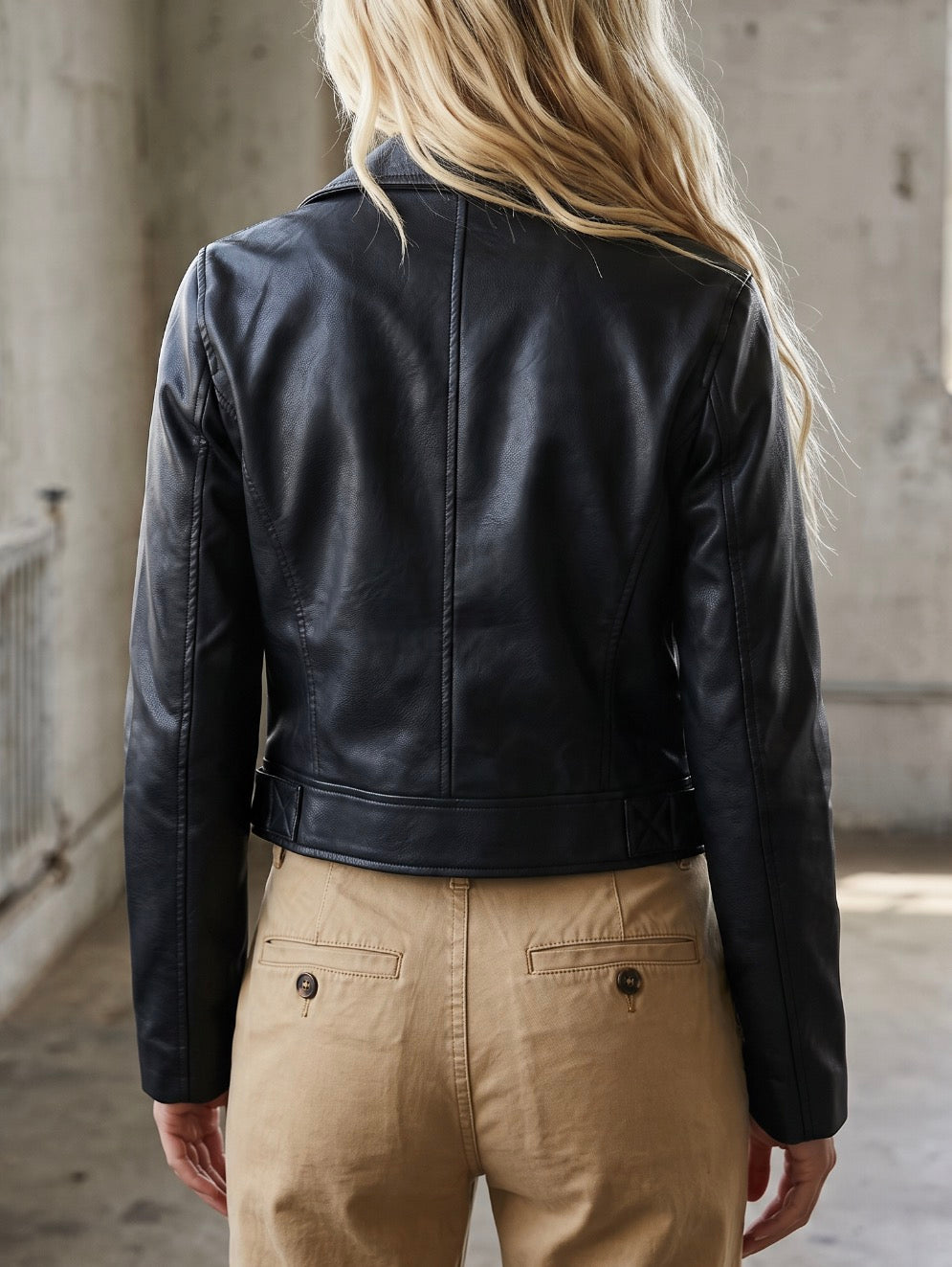 Vegan Leather Moto Jacket