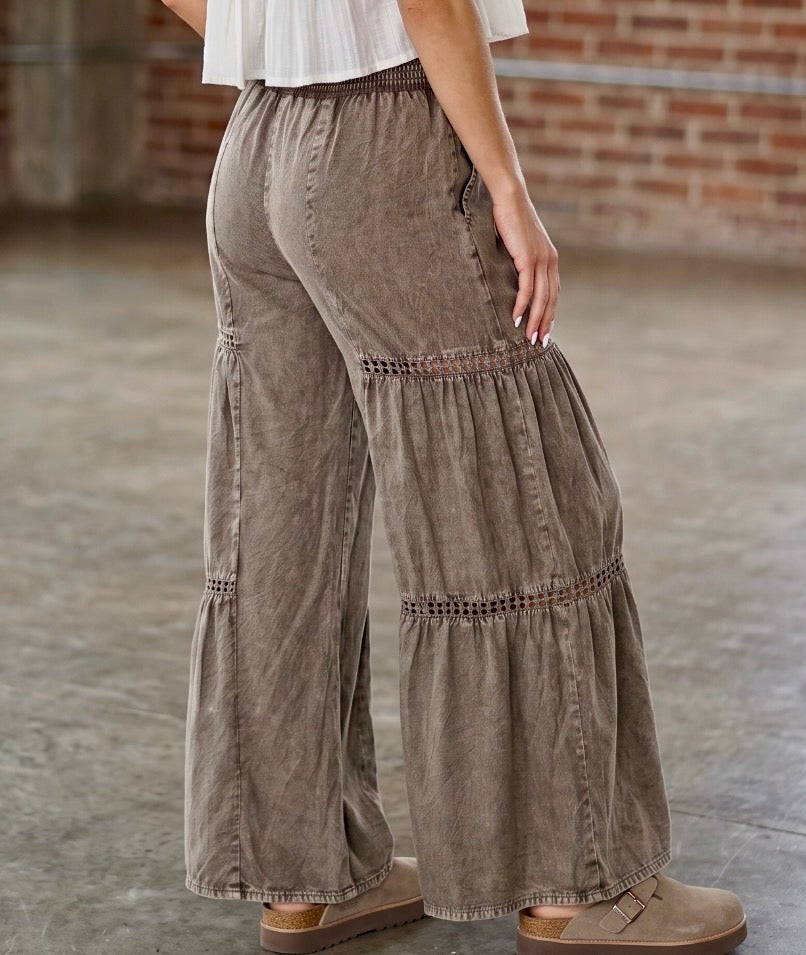 Angie Washed Wide Leg Pants