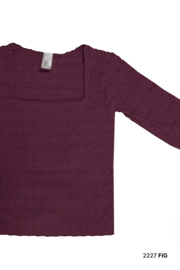 Nikibiki Textured Crop Top