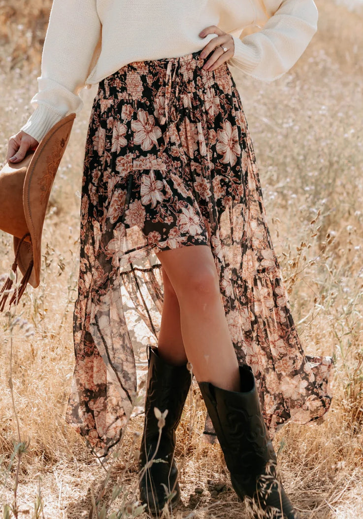 Promesa Flora Asymmetrical Skirt