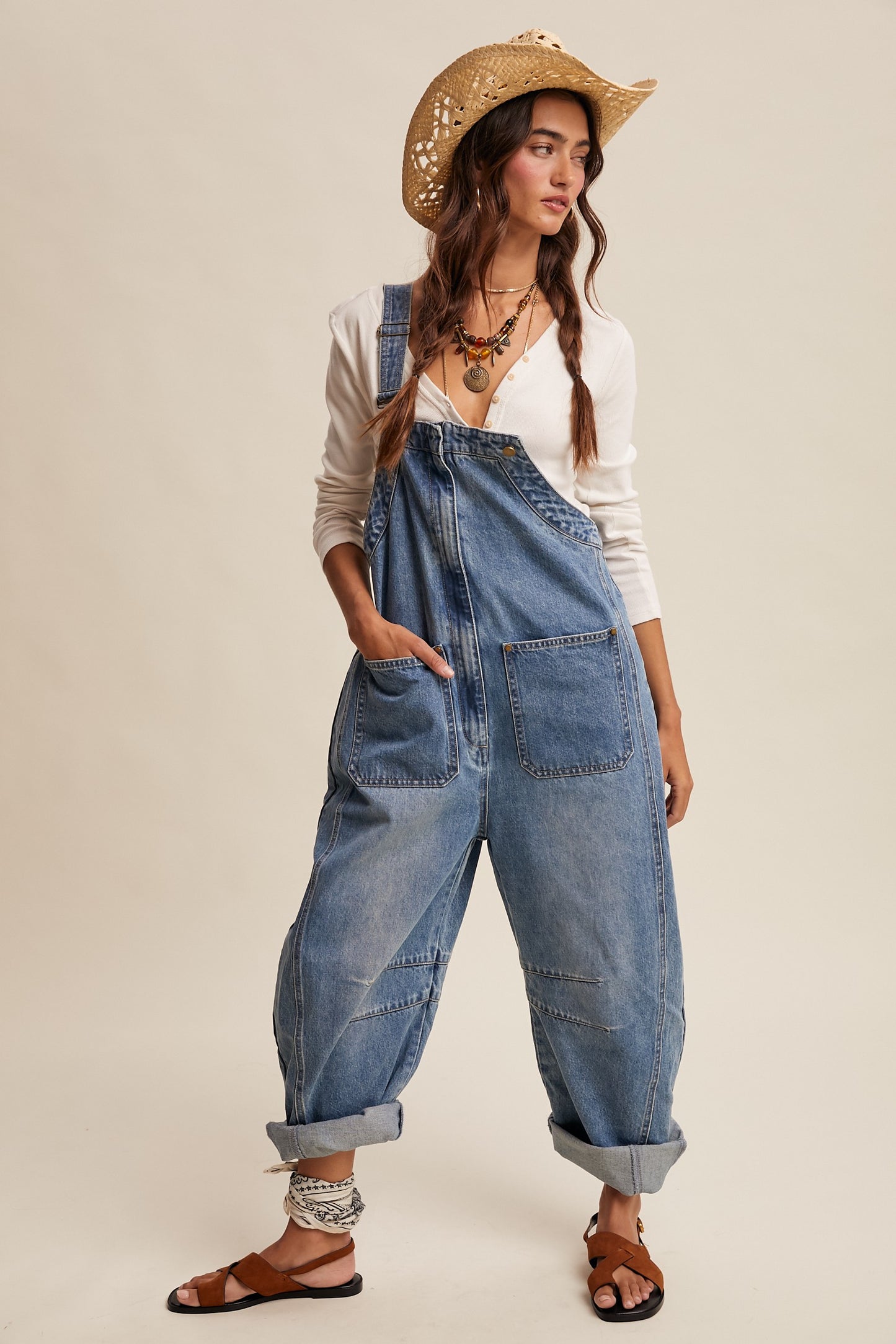 Listicle Barrel Overalls