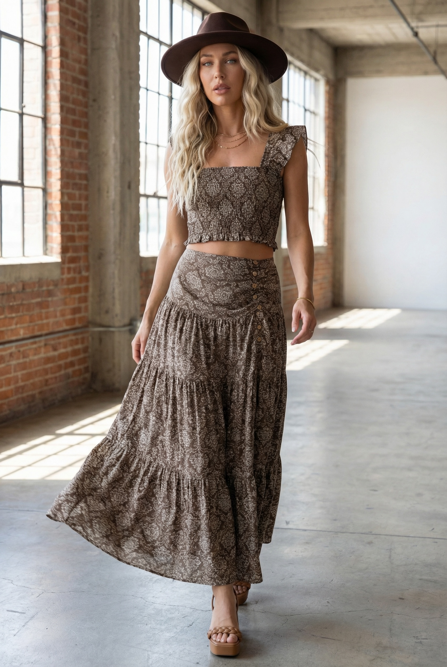 Promesa Floral Maxi Skirt