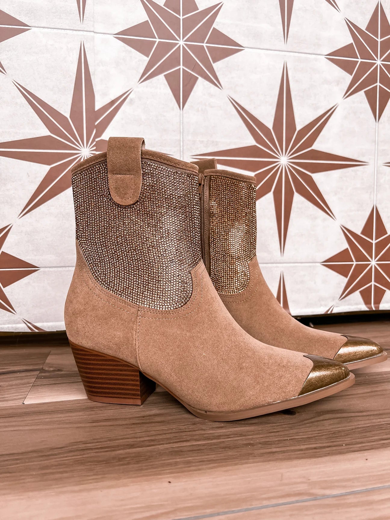 Oasis Society Bling Cowgirl Booties