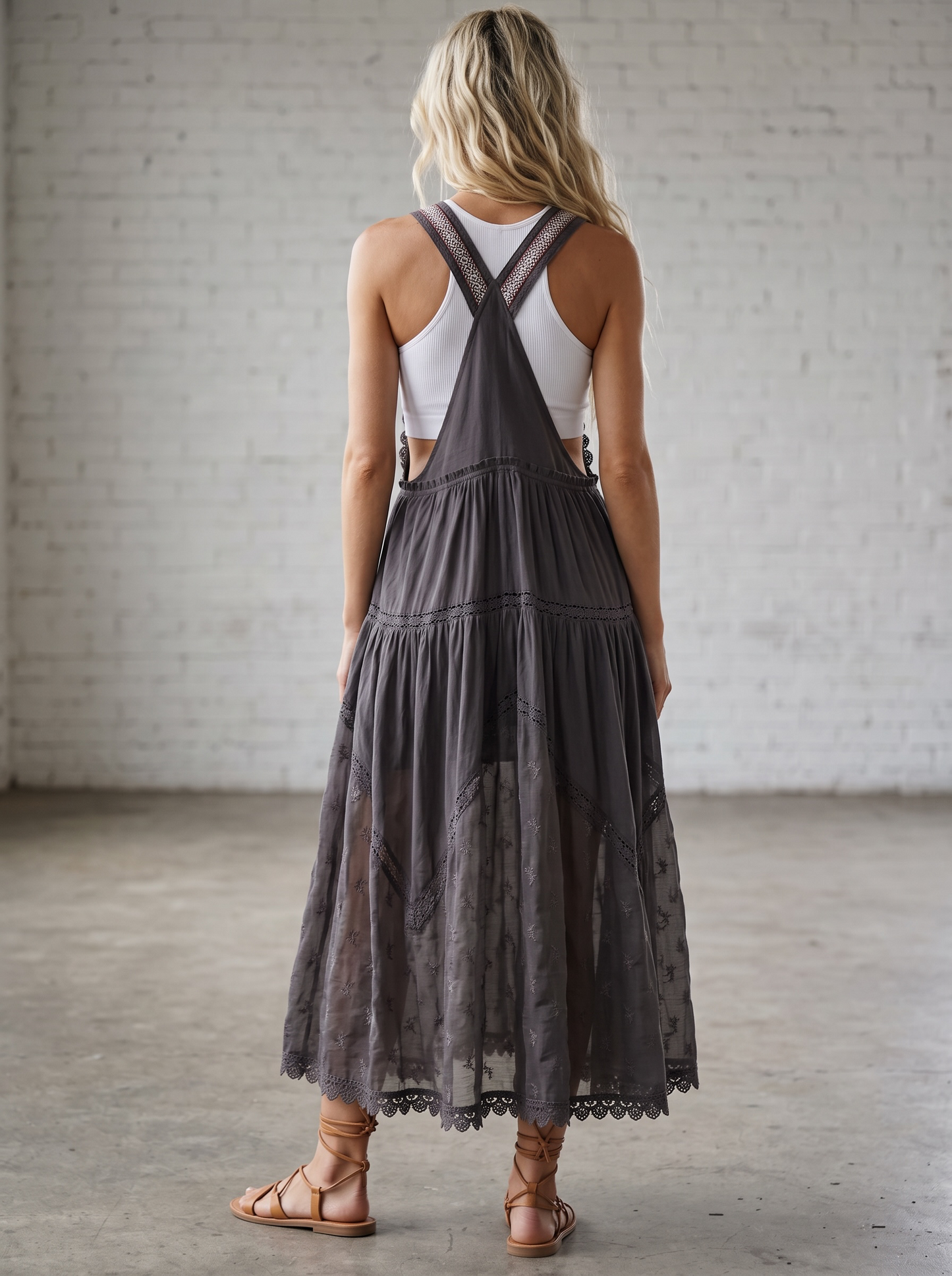 PREORDER - Bluivy Lace Overall Dress