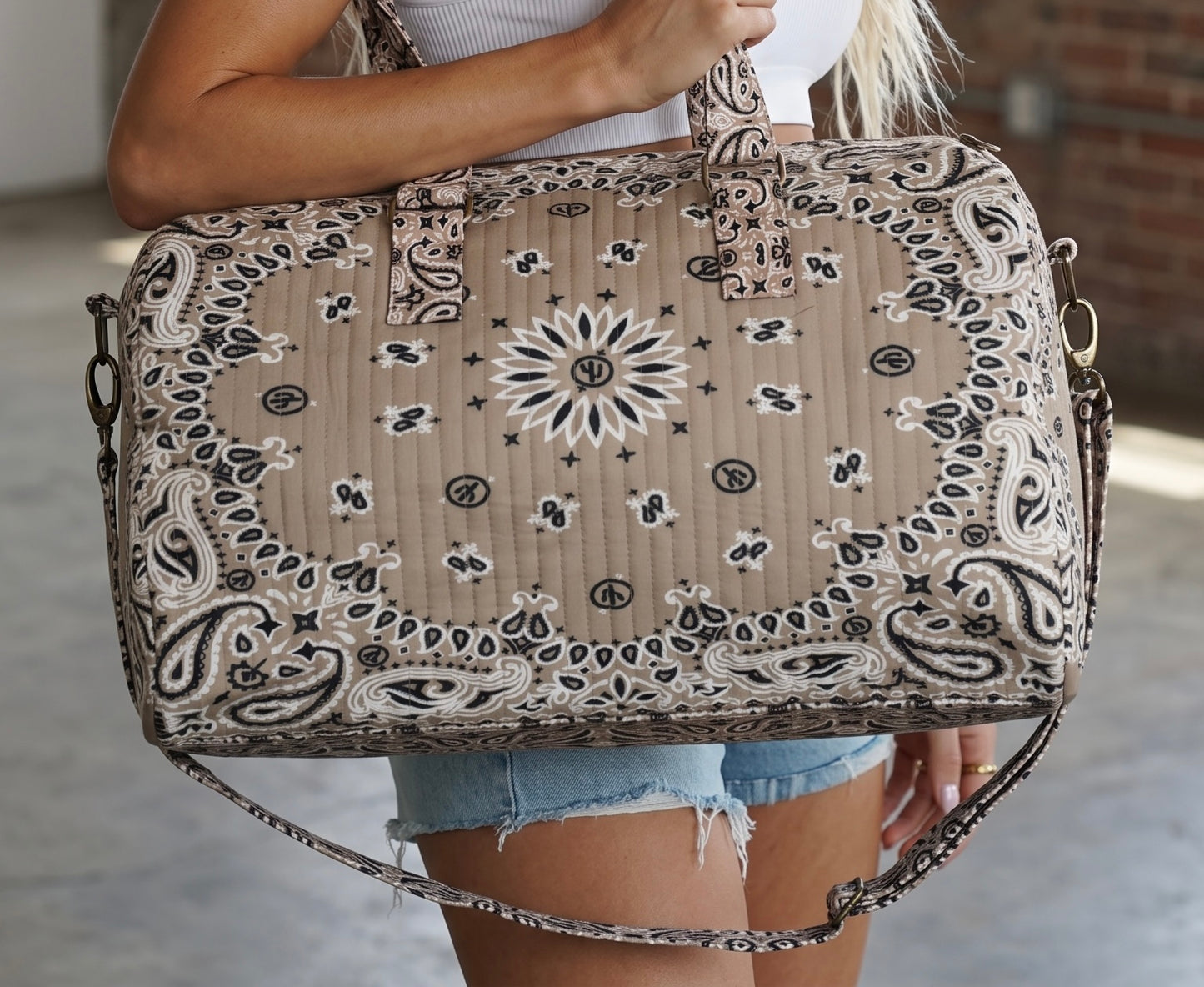 Panache Tan Bandana Duffel