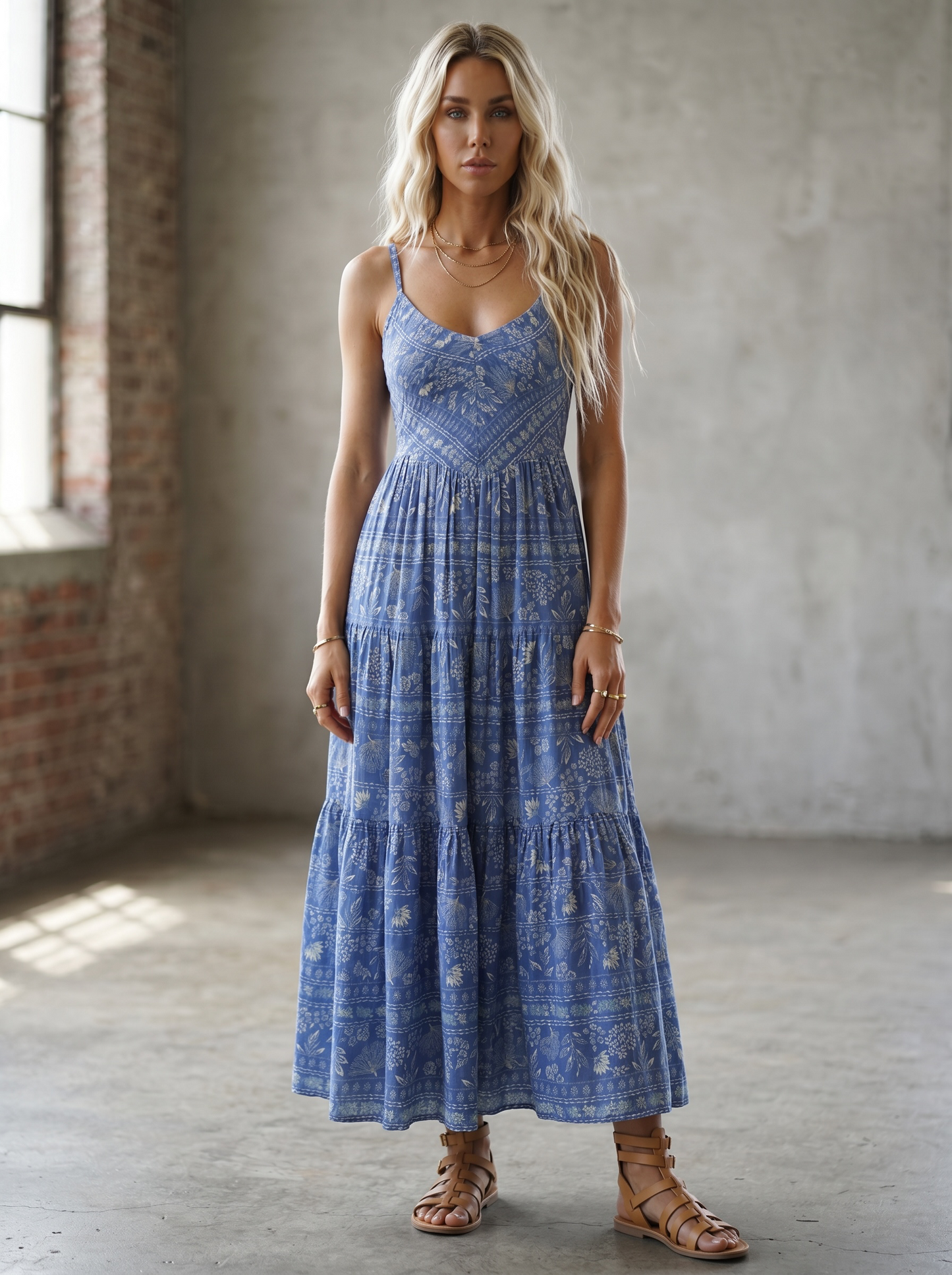 Angie Smocked Maxi Dress