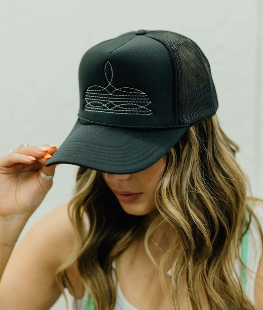 Boot Stitch Trucker Hat