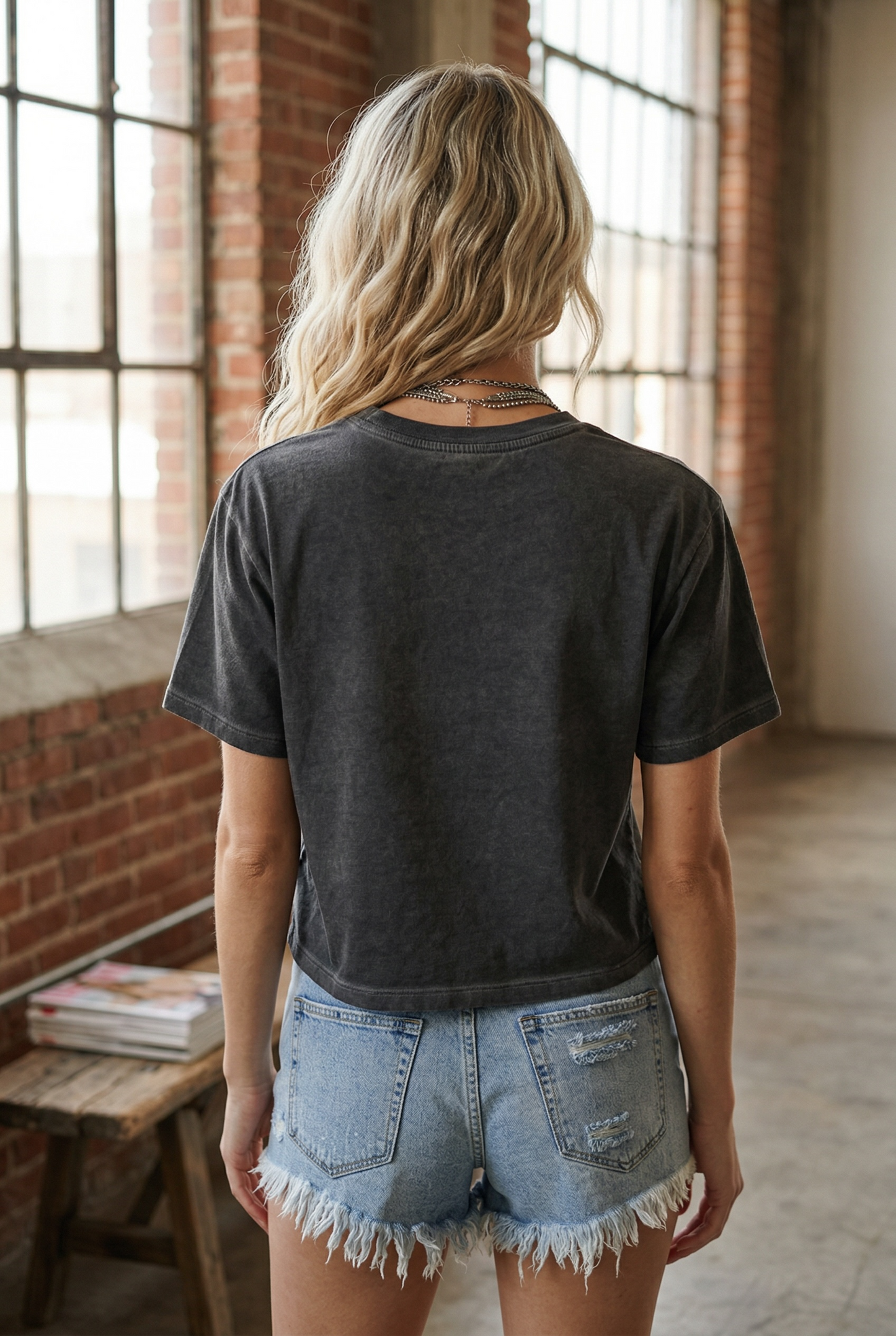 Free Bird Graphic Crop Tee