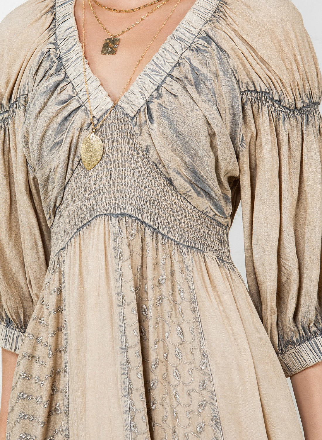 Bohemian Ruffle Midi Dress